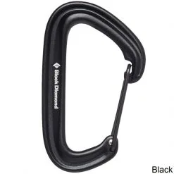 BD Black Diamond Litewire Moschettone Arrampicata -Negozio al dettaglio Motican 210234 0002 litewirecarabiner black min