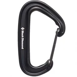 BD Black Diamond Miniwire Moschettone Arrampicata -Negozio al dettaglio Motican 210235 0002 miniwirecarabiner black