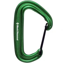 BD Black Diamond Miniwire Moschettone Arrampicata -Negozio al dettaglio Motican 210235 3005 miniwirecarabiner green