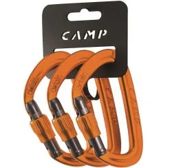 CAMP Orbit Lock 3 Pack Moschettoni A Ghiera Arrampicata -Negozio al dettaglio Motican 293001 min