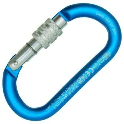 Kong Oval Alu Classic Screw Sleeve Moschettone Ovale Speleo -Negozio al dettaglio Motican 730a1cyan big