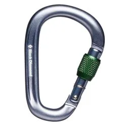 BD Black Diamond Pearlock Screwgate Carabiner Moschettone A Ghiera Arrampicata -Negozio al dettaglio Motican bd pearlock carabiner grey