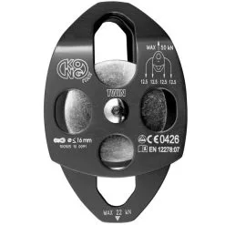 Kong Twin Carrucola Doppia Lavori In Quota Soccorso -Negozio al dettaglio Motican kong twin carrucola black