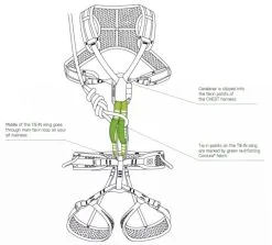 Ocun WeBee Chest Lite + Tie-In Sling Pettorale Arrampicata -Negozio al dettaglio Motican ocun webee chest light