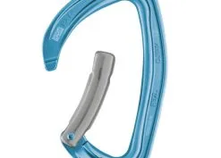Petzl Djinn Moschettone Arrampicata Leva Curva -Negozio al dettaglio Motican petzl djinn leva curva azzurro leva aperta