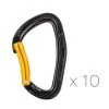Petzl Djinn Steel 10-Pack Moschettone Arrampicata -Negozio al dettaglio Motican petzl djinn steel moschettone arrampicata 10 pack 2 1
